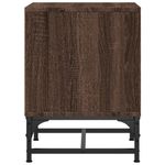Casa si Gradina - Mobilier - Comode si corpuri - Noptiere - Noptiera cu usa din sticla, stejar maro, 35x37x50 cm - Infinity.ro