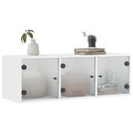Casa si Gradina - Mobilier - Dulapuri si sifoniere - Dulapuri - Dulap de perete cu usi din sticla, alb, 102x37x35 cm - Infinity.ro