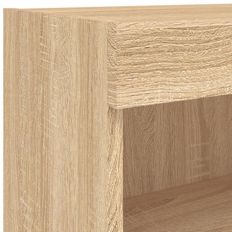 Casa si Gradina - Mobilier - Comode si corpuri - Comode - Comode TV de perete cu lumini LED, 7 piese, stejar sonoma - Infinity.ro