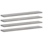 Casa si Gradina - Mobilier - Biblioteci si rafturi - Rafturi - Rafturi de perete, 4 buc., gri sonoma, 60x10x1,5 cm, lemn - Infinity.ro