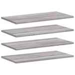 Casa si Gradina - Mobilier - Biblioteci si rafturi - Rafturi - Rafturi de perete, 4 buc., gri sonoma, 60x20x1,5 cm, lemn - Infinity.ro