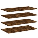 Casa si Gradina - Mobilier - Biblioteci si rafturi - Rafturi - Rafturi perete 4 buc. stejar fumuriu 80x40x1,5 cm lemn compozit - Infinity.ro