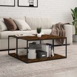 Casa si Gradina - Mobilier - Biblioteci si rafturi - Rafturi - Rafturi perete 4 buc. stejar fumuriu 80x40x1,5 cm lemn compozit - Infinity.ro