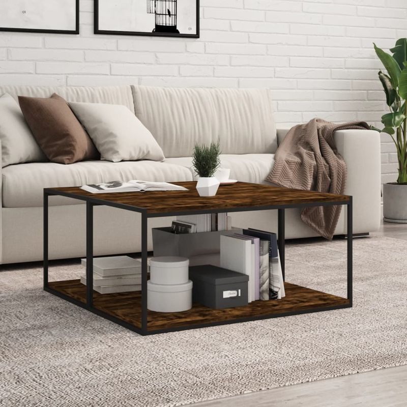 Casa si Gradina - Mobilier - Biblioteci si rafturi - Rafturi - Rafturi perete 4 buc. stejar fumuriu 80x40x1,5 cm lemn compozit - Infinity.ro