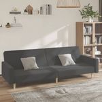 Casa si Gradina - Mobilier - Canapele si coltare - Canapele - Canapea extensibila cu 2 locuri, gri inchis, textil - Infinity.ro