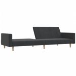 Casa si Gradina - Mobilier - Canapele si coltare - Canapele - Canapea extensibila cu 2 locuri, gri inchis, textil - Infinity.ro