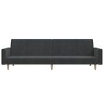 Casa si Gradina - Mobilier - Canapele si coltare - Canapele - Canapea extensibila cu 2 locuri, gri inchis, textil - Infinity.ro
