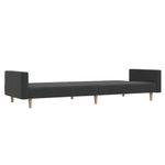 Casa si Gradina - Mobilier - Canapele si coltare - Canapele - Canapea extensibila cu 2 locuri, gri inchis, textil - Infinity.ro