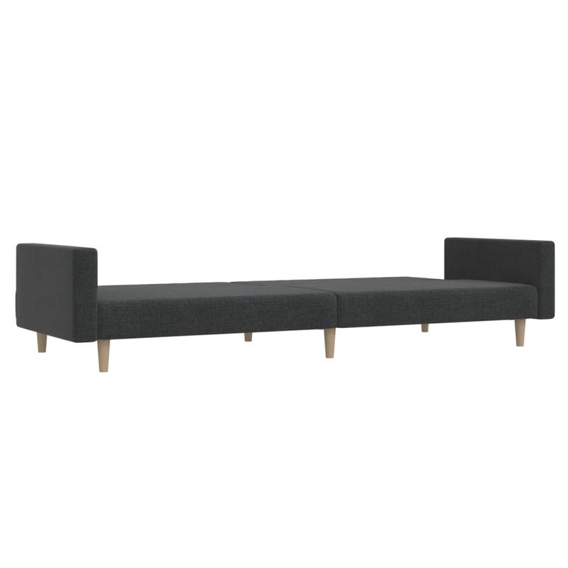 Casa si Gradina - Mobilier - Canapele si coltare - Canapele - Canapea extensibila cu 2 locuri, gri inchis, textil - Infinity.ro
