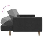 Casa si Gradina - Mobilier - Canapele si coltare - Canapele - Canapea extensibila cu 2 locuri, gri inchis, textil - Infinity.ro