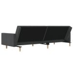 Casa si Gradina - Mobilier - Canapele si coltare - Canapele - Canapea extensibila cu 2 locuri, gri inchis, textil - Infinity.ro