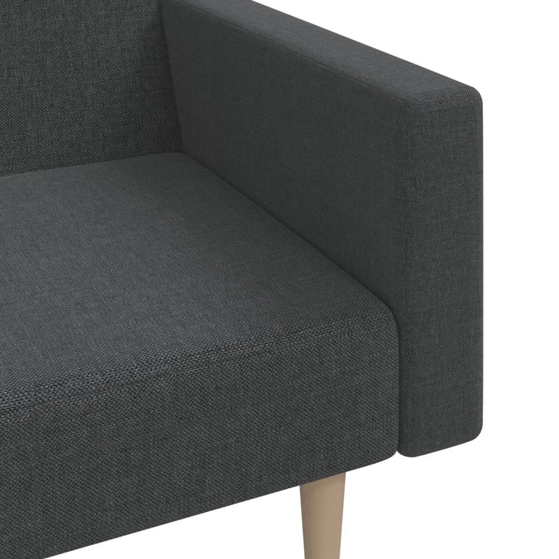 Casa si Gradina - Mobilier - Canapele si coltare - Canapele - Canapea extensibila cu 2 locuri, gri inchis, textil - Infinity.ro
