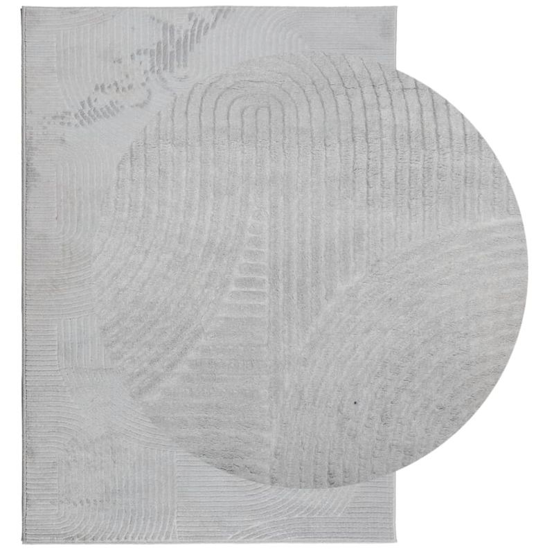 Casa si Gradina - Textile si covoare - Covoare - Covoare casa - Covor "IZA" aspect scandinav, cu fire scurte, gri, 120x170 cm - Infinity.ro