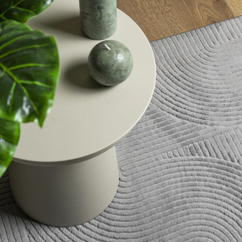 Casa si Gradina - Textile si covoare - Covoare - Covoare casa - Covor "IZA" aspect scandinav, cu fire scurte, gri, 120x170 cm - Infinity.ro