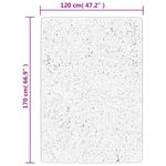 Casa si Gradina - Textile si covoare - Covoare - Covoare casa - Covor "IZA" aspect scandinav, cu fire scurte, gri, 120x170 cm - Infinity.ro