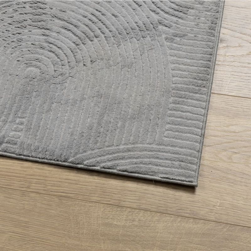 Casa si Gradina - Textile si covoare - Covoare - Covoare casa - Covor "IZA" aspect scandinav, cu fire scurte, gri, 80x150 cm - Infinity.ro