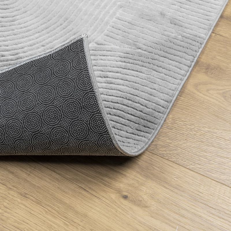 Casa si Gradina - Textile si covoare - Covoare - Covoare casa - Covor "IZA" aspect scandinav, cu fire scurte, gri, 80x150 cm - Infinity.ro