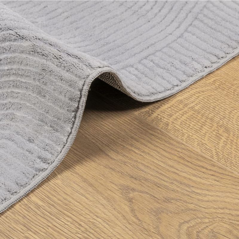 Casa si Gradina - Textile si covoare - Covoare - Covoare casa - Covor "IZA" aspect scandinav, cu fire scurte, gri, 80x150 cm - Infinity.ro