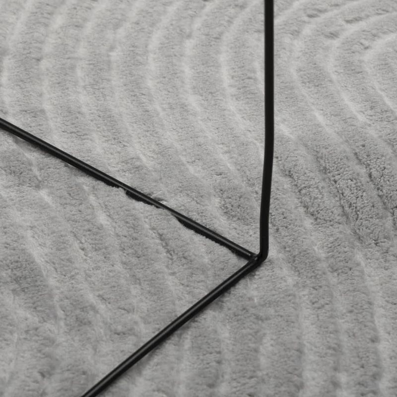 Casa si Gradina - Textile si covoare - Covoare - Covoare casa - Covor "IZA" aspect scandinav, cu fire scurte, gri, 80x150 cm - Infinity.ro