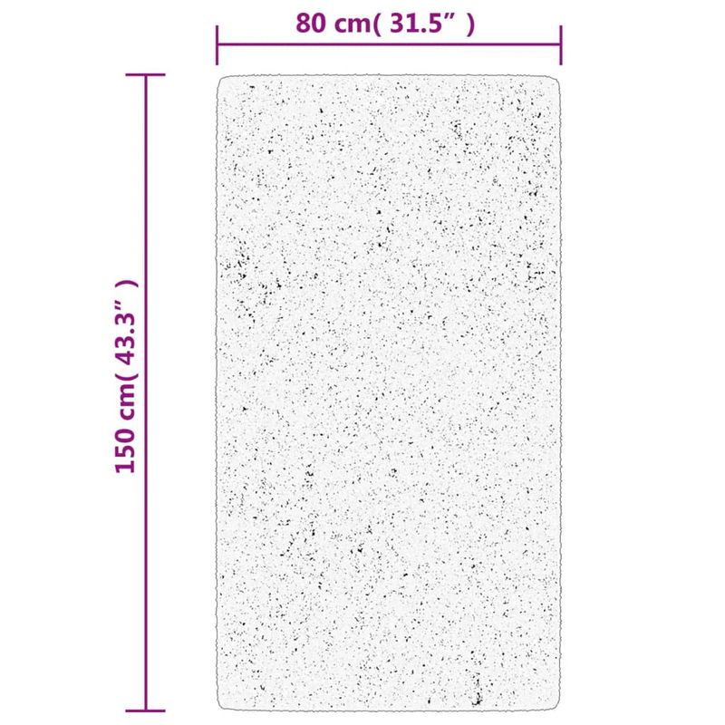Casa si Gradina - Textile si covoare - Covoare - Covoare casa - Covor "IZA" aspect scandinav, cu fire scurte, gri, 80x150 cm - Infinity.ro