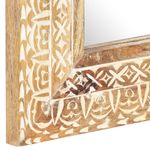 Casa si Gradina - Decoratiuni - Oglinzi - Oglinda sculptata manual, 80x50x2,6 cm, lemn masiv de mango - Infinity.ro