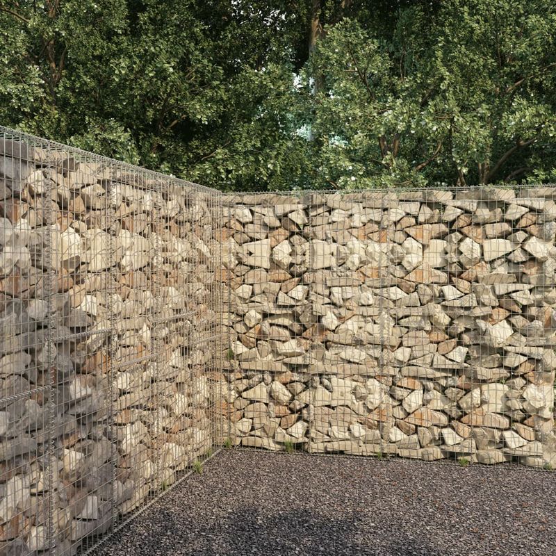 Casa si Gradina - Gradina si terasa - Garduri, panouri si accesorii - Perete gabion cu capace, 300 x 50 x 200 cm, otel galvanizat - Infinity.ro