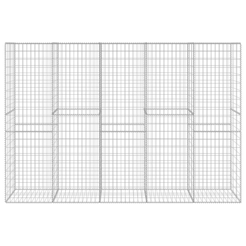Casa si Gradina - Gradina si terasa - Garduri, panouri si accesorii - Perete gabion cu capace, 300 x 50 x 200 cm, otel galvanizat - Infinity.ro