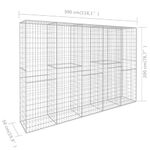 Casa si Gradina - Gradina si terasa - Garduri, panouri si accesorii - Perete gabion cu capace, 300 x 50 x 200 cm, otel galvanizat - Infinity.ro