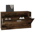 Casa si Gradina - Mobilier - Organizare si depozitare - Organizator incaltaminte - Banca pentru pantofi stejar fumuriu 80x24x45 cm lemn prelucrat - Infinity.ro