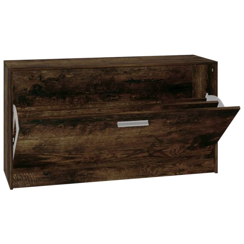 Casa si Gradina - Mobilier - Organizare si depozitare - Organizator incaltaminte - Banca pentru pantofi stejar fumuriu 80x24x45 cm lemn prelucrat - Infinity.ro