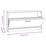 Casa si Gradina - Mobilier - Organizare si depozitare - Organizator incaltaminte - Banca pentru pantofi stejar fumuriu 80x24x45 cm lemn prelucrat - Infinity.ro