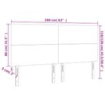Casa si Gradina - Mobilier - Paturi si accesorii - Accesorii paturi - Tablii de pat, 4 buc, negru, 80x5x78/88 cm, catifea - Infinity.ro