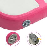 Sport si Outdoor - Accesorii si echipamente sportive - Yoga - Saltea gimnastica gonflabila cu pompa, roz, 60x100x15 cm, PVC - Infinity.ro