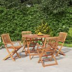 Casa si Gradina - Gradina si terasa - Mobilier exterior - Seturi mobila gradina - Set mobilier de gradina, 5 piese, lemn masiv de acacia - Infinity.ro