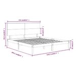 Casa si Gradina - Mobilier - Paturi si accesorii - Paturi - Cadru de pat King Size, 150x200 cm, lemn masiv - Infinity.ro