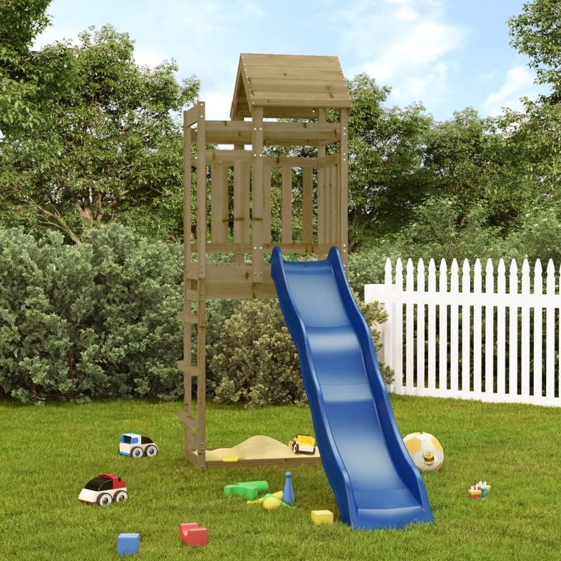 Jucarii, Copii si Bebe - Jucarii si jocuri - Jucarii de exterior - Spatii de joaca si accesorii - Set de joaca pentru exterior, lemn de pin impregnat - Infinity.ro