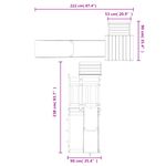 Jucarii, Copii si Bebe - Jucarii si jocuri - Jucarii de exterior - Spatii de joaca si accesorii - Set de joaca pentru exterior, lemn de pin impregnat - Infinity.ro