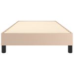 Casa si Gradina - Mobilier - Paturi si accesorii - Paturi - Cadru de pat box spring, cappuccino, 100x200cm, piele ecologica, înălțime 25 cm - Infinity.ro