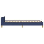 Casa si Gradina - Mobilier - Paturi si accesorii - Paturi - Cadru de pat cu tablie, albastru, 90x200 cm, textil - Infinity.ro