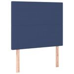 Casa si Gradina - Mobilier - Paturi si accesorii - Paturi - Cadru de pat cu tablie, albastru, 90x200 cm, textil - Infinity.ro