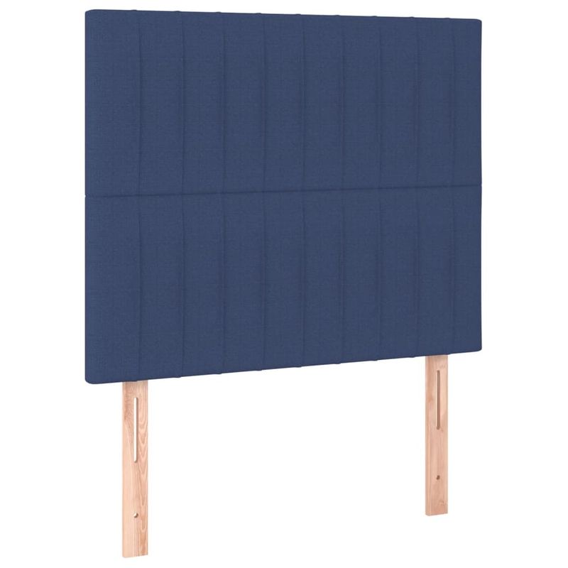 Casa si Gradina - Mobilier - Paturi si accesorii - Paturi - Cadru de pat cu tablie, albastru, 80x200 cm, textil - Infinity.ro