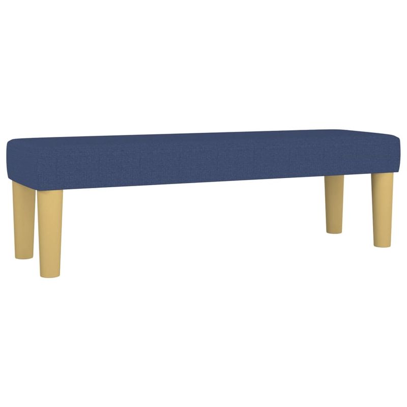 Casa si Gradina - Mobilier - Paturi si accesorii - Paturi - Pat continental cu saltea, albastru, 140x200cm, material textil - Infinity.ro