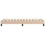 Casa si Gradina - Mobilier - Paturi si accesorii - Paturi - Cadru de pat box spring, cappuccino, 100x200cm, piele ecologica, înălțime 25 cm - Infinity.ro