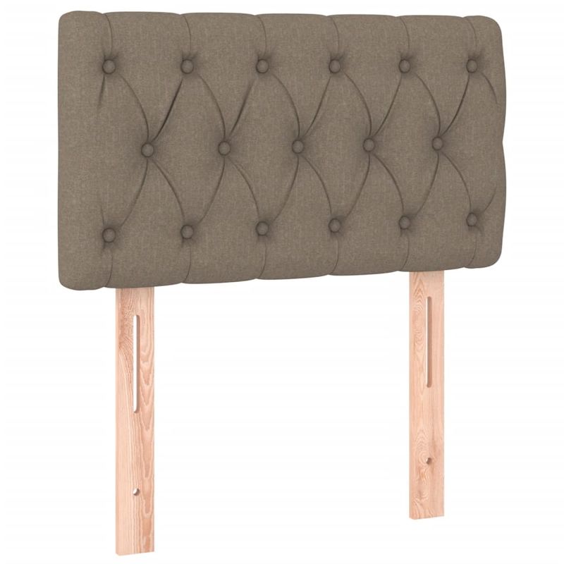 Casa si Gradina - Mobilier - Paturi si accesorii - Paturi - Pat box spring cu saltea, gri taupe, 80x200 cm, textil - Infinity.ro