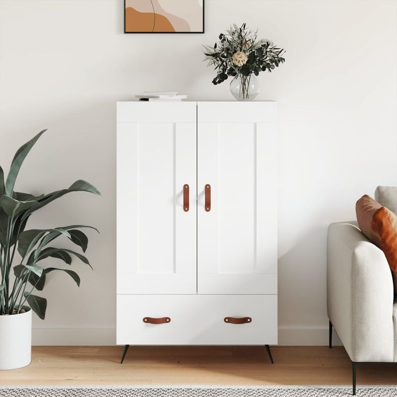 Casa si Gradina - Mobilier - Comode si corpuri - Corpuri bucatarie - Dulap inalt, alb, 69,5x31x115 cm, lemn prelucrat - Infinity.ro