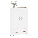 Casa si Gradina - Mobilier - Comode si corpuri - Corpuri bucatarie - Dulap inalt, alb, 69,5x31x115 cm, lemn prelucrat - Infinity.ro