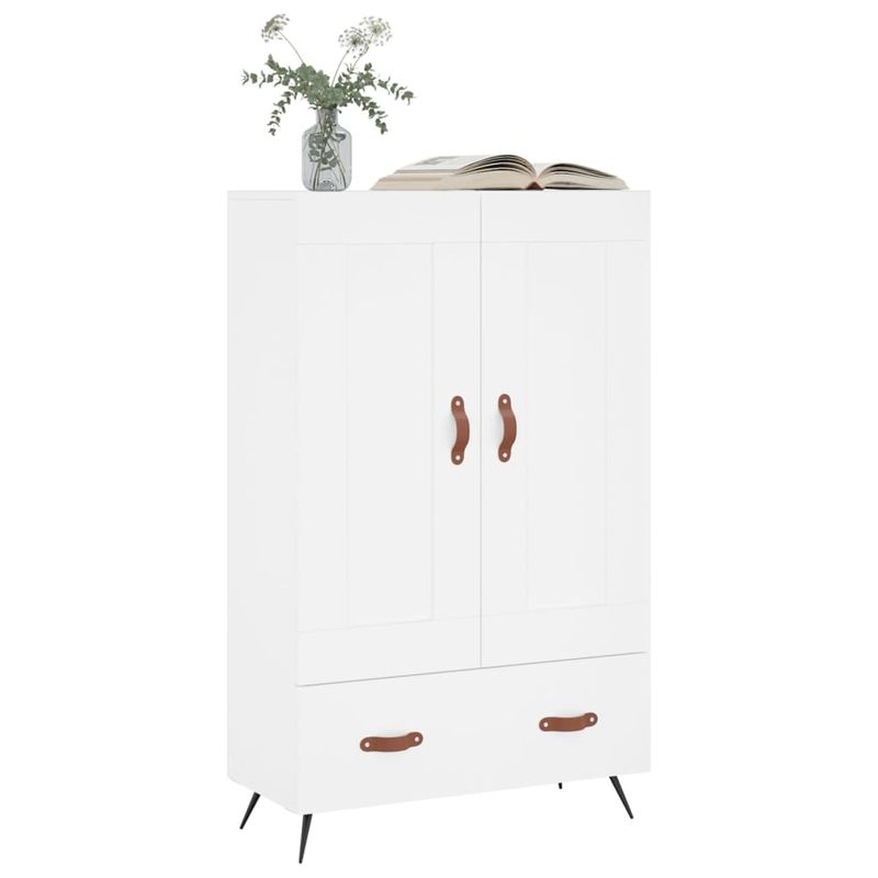Casa si Gradina - Mobilier - Comode si corpuri - Corpuri bucatarie - Dulap inalt, alb, 69,5x31x115 cm, lemn prelucrat - Infinity.ro