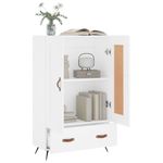 Casa si Gradina - Mobilier - Comode si corpuri - Corpuri bucatarie - Dulap inalt, alb, 69,5x31x115 cm, lemn prelucrat - Infinity.ro
