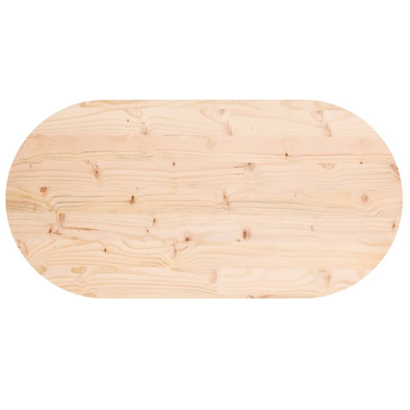 Casa si Gradina - Mobilier - Feronerie si accesorii mobila - Blat de masa, 110x55x2,5 cm, lemn masiv de pin, oval - Infinity.ro