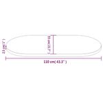 Casa si Gradina - Mobilier - Feronerie si accesorii mobila - Blat de masa, 110x55x2,5 cm, lemn masiv de pin, oval - Infinity.ro